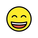 Grinning Face With Smiling Eyes SVG Icon